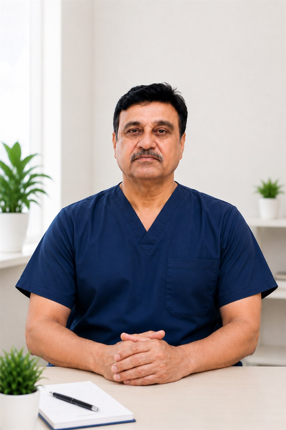 Prof. Dr. Ahmed Ali, online orthopaedic surgeon in Pakistan, in his clinic